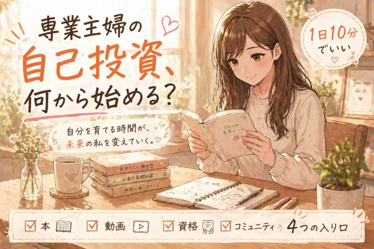 主婦の自己投資、何から始めればいい？