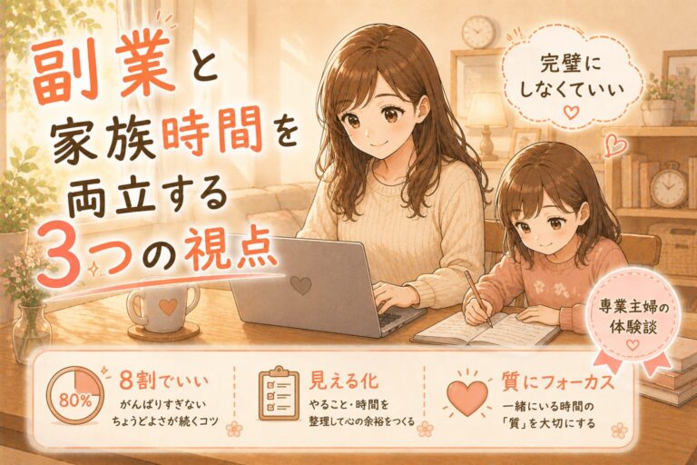 副業と家族時間を両立する自分らしい働き方